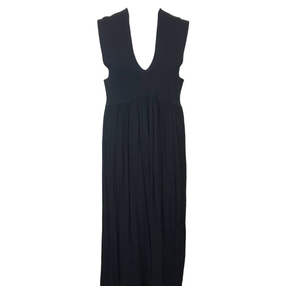 Soon Melbourn Maternity Dress Black Maternity V-neck Gown Women's sz XL